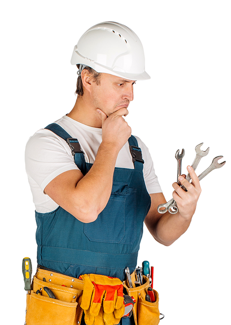A person holding some spanners